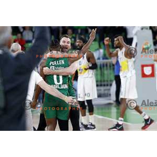 in action during quarter-final of 7days EuroCup basketball match between Cedevita Olimpija and Frutti Extra Bursaspor in Stozice Arena, Ljubljana, Slovenia on April 27, 2022