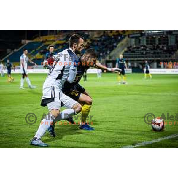 Ziga Kous in action during Prva liga Telemach football match between Celje and Mura in Arena z’dezele in Celje, Slovenia on April 29, 2022. Photo: Jure Banfi