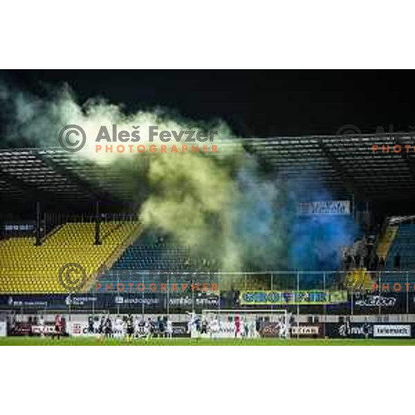 Celje supporters Celjski Grofje during Prva liga Telemach football match between Celje and Mura in Arena z’dezele in Celje, Slovenia on April 29, 2022. Photo: Jure Banfi