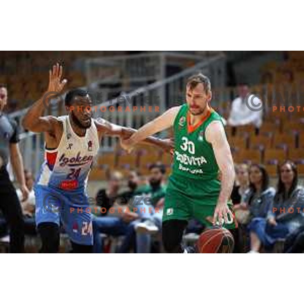 Zoran Dragic of Cedevita Olimpija in action during ABA league play-off basketball match between Cedevita Olimpija and Igokea in Tivoli Hall, Ljubljana, Slovenia on April 30, 2022