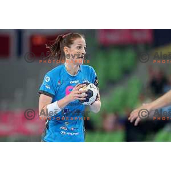 Ana Gros during EHF Champions League Women 2021/22 Quarter-finals match between Krim Mercator and Vipers Kristiansand in Stozice Arena, Ljubljana, Slovenia on May 1, 2022