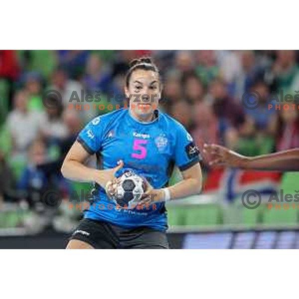 Tjasa Stanko during EHF Champions League Women 2021/22 Quarter-finals match between Krim Mercator and Vipers Kristiansand in Stozice Arena, Ljubljana, Slovenia on May 1, 2022