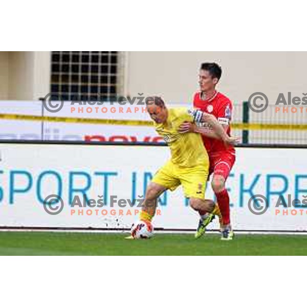 Senijad Ibricic in action during Prva Liga Telemach 2021-2022 football match between Domzale and Aluminij in Domzale, Slovenia on May 1, 2022 