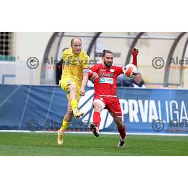 Senijad Ibricic in action during Prva Liga Telemach 2021-2022 football match between Domzale and Aluminij in Domzale, Slovenia on May 1, 2022 