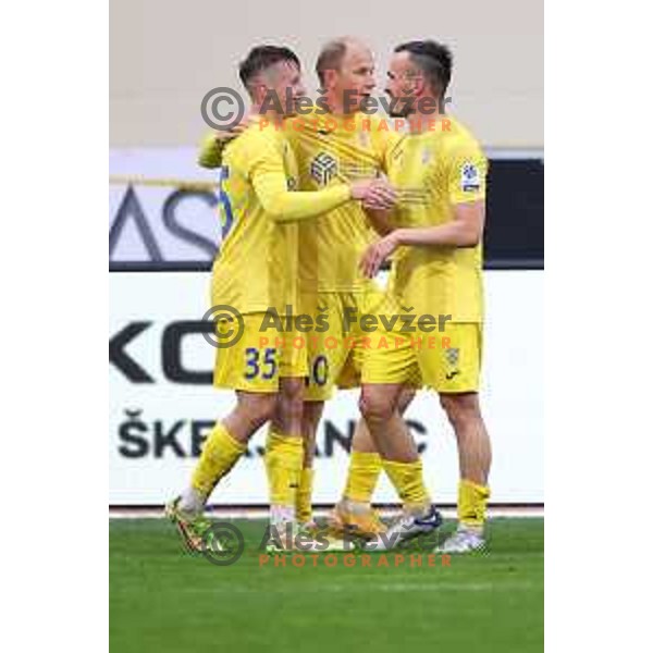 Mitja Ilenic in action during Prva Liga Telemach 2021-2022 football match between Domzale and Aluminij in Domzale, Slovenia on May 1, 2022 