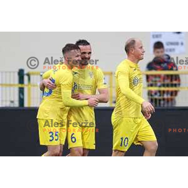 Mitja Ilenic in action during Prva Liga Telemach 2021-2022 football match between Domzale and Aluminij in Domzale, Slovenia on May 1, 2022 