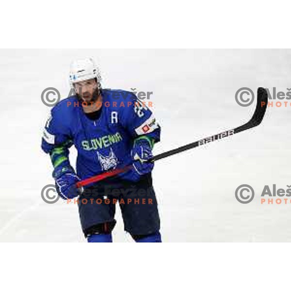 Action during IIHF Ice-hockey World Championship 2022 division I group A match between Slovenia and Lithuania in Ljubljana, Slovenia on May 3, 2022