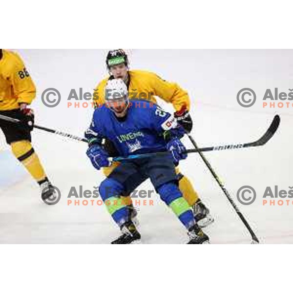 Action during IIHF Ice-hockey World Championship 2022 division I group A match between Slovenia and Lithuania in Ljubljana, Slovenia on May 3, 2022