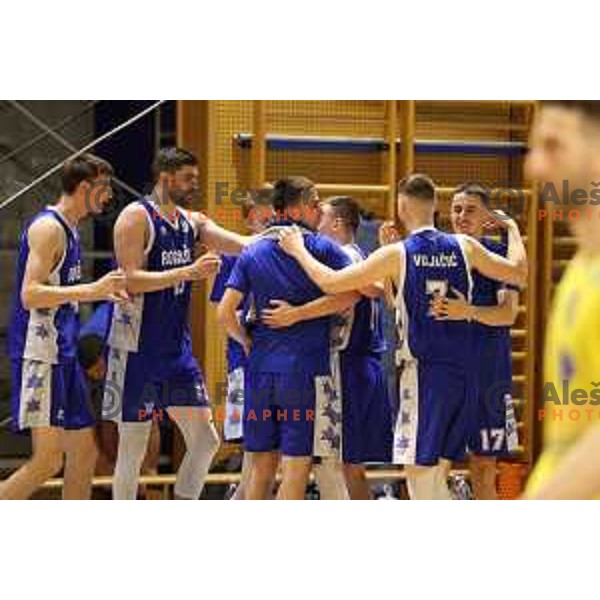 in action during first game of quarter-final of Nova KBM league between Sencur GGD and Rogaska in Sencur, Slovenia on May 4, 2022