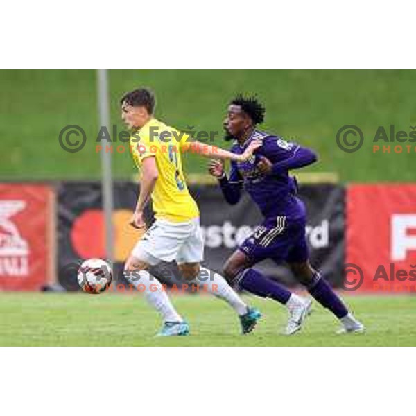 in action during Prva Liga Telemach football match between Bravo and Maribor in Ljubljana, Slovenia on May 7, 2022
