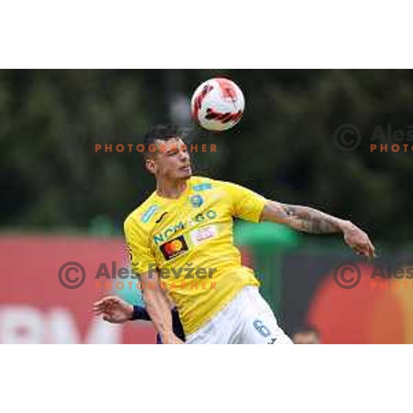 in action during Prva Liga Telemach football match between Bravo and Maribor in Ljubljana, Slovenia on May 7, 2022