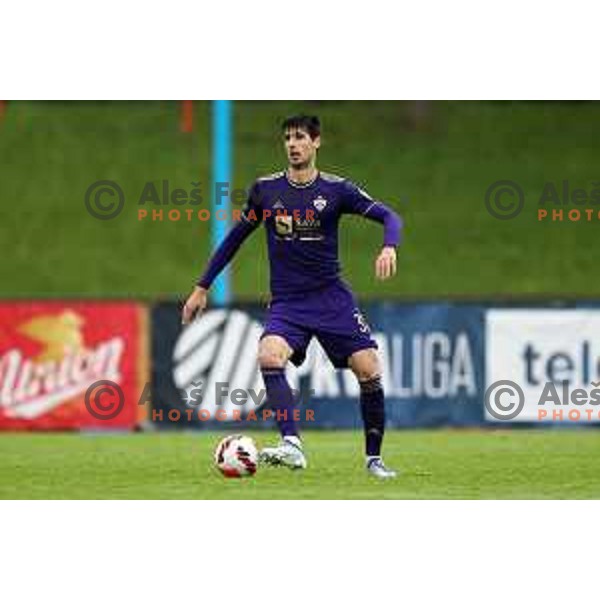 in action during Prva Liga Telemach football match between Bravo and Maribor in Ljubljana, Slovenia on May 7, 2022