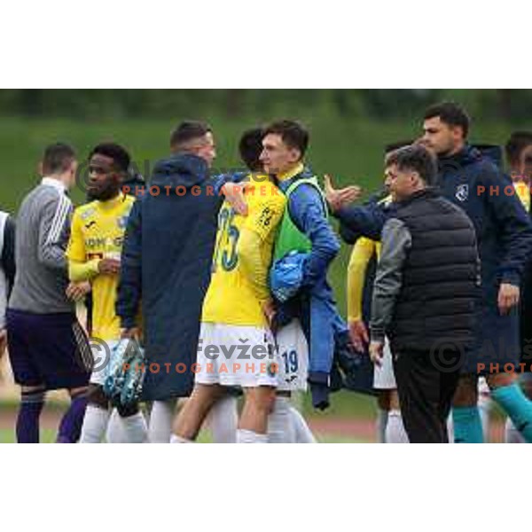 in action during Prva Liga Telemach football match between Bravo and Maribor in Ljubljana, Slovenia on May 7, 2022