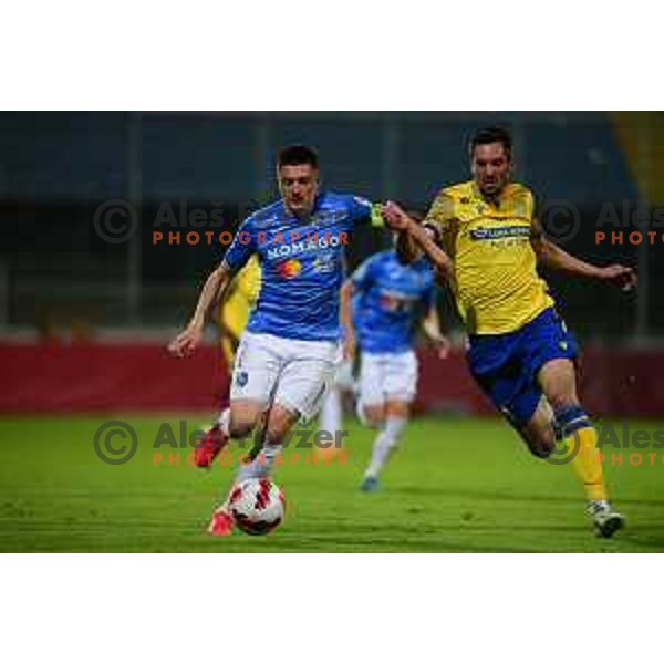 Martin kramaric and Ivan Borna Jelic Balta in action during Pivovarna Union Slovenian Cup between Bravo and Koper in Celje Slovenia on May 11, 2022
