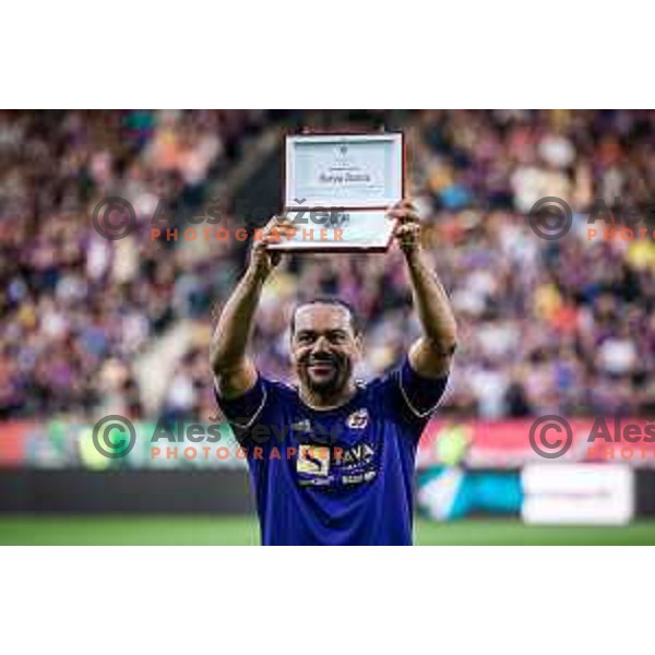 Marcos Tavares prior to Prva liga Telemach football match between Maribor and Aluminij in Ljudski vrt, Maribor, Slovenia on May 14, 2022. Photo: Jure Banfi/www.alesfevzer.com