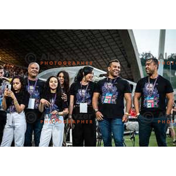 Family of Marcos Tavares during Prva liga Telemach football match between Maribor and Aluminij in Ljudski vrt, Maribor, Slovenia on May 14, 2022. Photo: Jure Banfi/www.alesfevzer.com