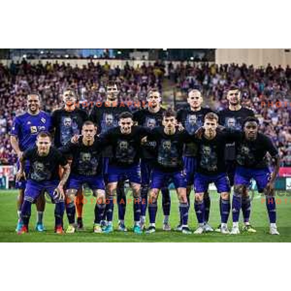 Maribor starting eleven with Marcos Tavares during Prva liga Telemach football match between Maribor and Aluminij in Ljudski vrt, Maribor, Slovenia on May 14, 2022. Photo: Jure Banfi/www.alesfevzer.com