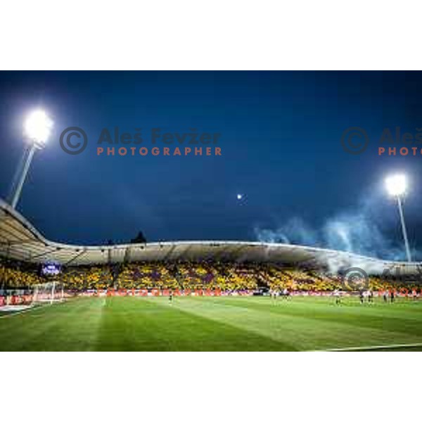 Maribor supporters during Prva liga Telemach football match between Maribor and Aluminij in Ljudski vrt, Maribor, Slovenia on May 14, 2022. Photo: Jure Banfi/www.alesfevzer.com