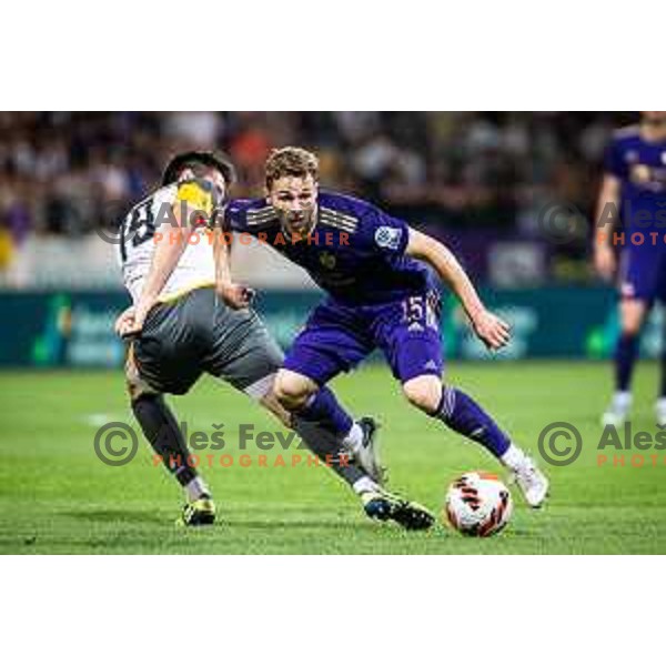 Jan Repas in action during Prva liga Telemach football match between Maribor and Aluminij in Ljudski vrt, Maribor, Slovenia on May 14, 2022. Photo: Jure Banfi/www.alesfevzer.com