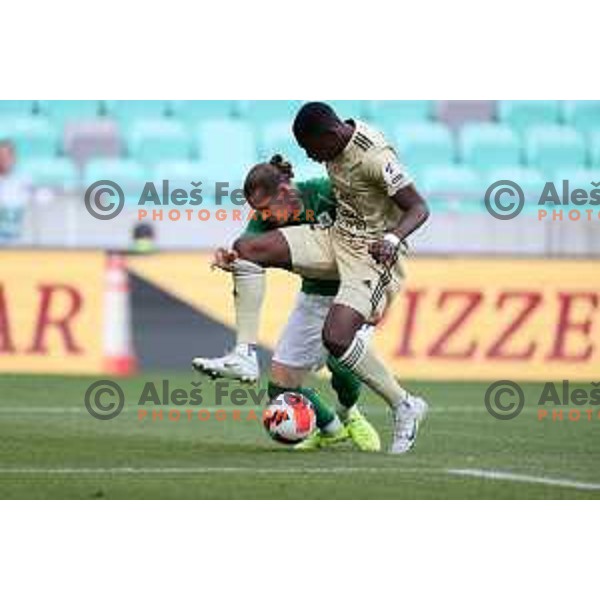 Of Olimpija In action during Prva Liga Telemach football match between Olimpija and Mura in SRC Stozice, Ljubljana, Slovenia on May 15, 2022