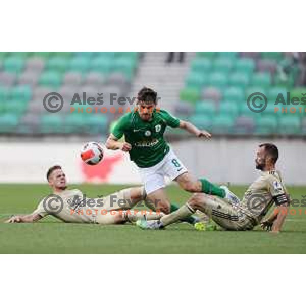 Of Olimpija In action during Prva Liga Telemach football match between Olimpija and Mura in SRC Stozice, Ljubljana, Slovenia on May 15, 2022
