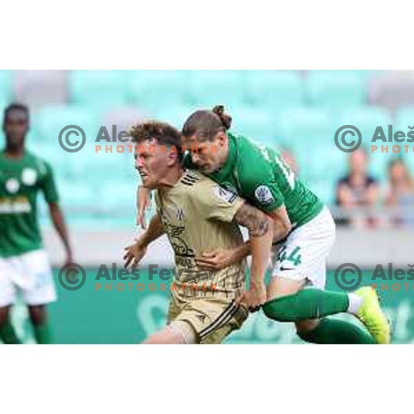 Robert Mudrazija in action during Prva Liga Telemach football match between Olimpija and Mura in SRC Stozice, Ljubljana, Slovenia on May 15, 2022