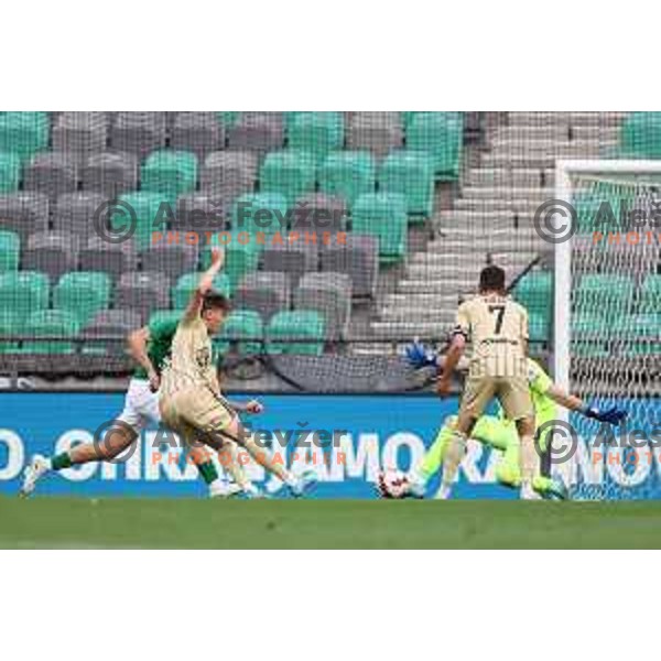 Of Olimpija In action during Prva Liga Telemach football match between Olimpija and Mura in SRC Stozice, Ljubljana, Slovenia on May 15, 2022