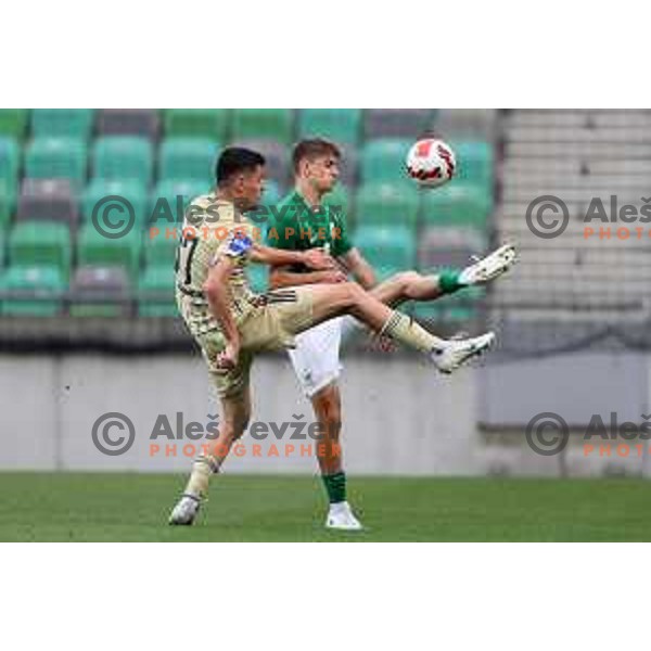 Of Olimpija In action during Prva Liga Telemach football match between Olimpija and Mura in SRC Stozice, Ljubljana, Slovenia on May 15, 2022