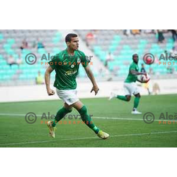 Ivan Prtajin celebrates goal during Prva Liga Telemach football match between Olimpija and Mura in SRC Stozice, Ljubljana, Slovenia on May 15, 2022