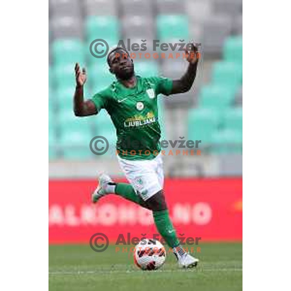 Aldair Balde of Olimpija in action during Prva Liga Telemach football match between Olimpija and Mura in SRC Stozice, Ljubljana, Slovenia on May 15, 2022