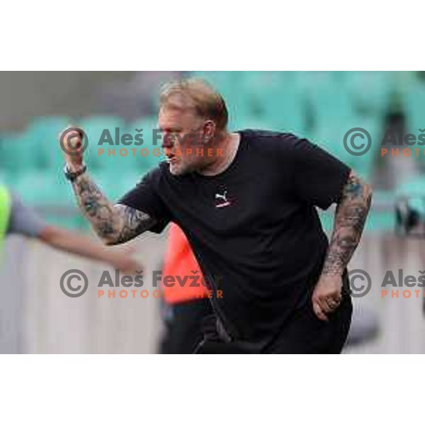 Robert Prosinecki, head coach of Olimpija during Prva Liga Telemach football match between Olimpija and Mura in SRC Stozice, Ljubljana, Slovenia on May 15, 2022