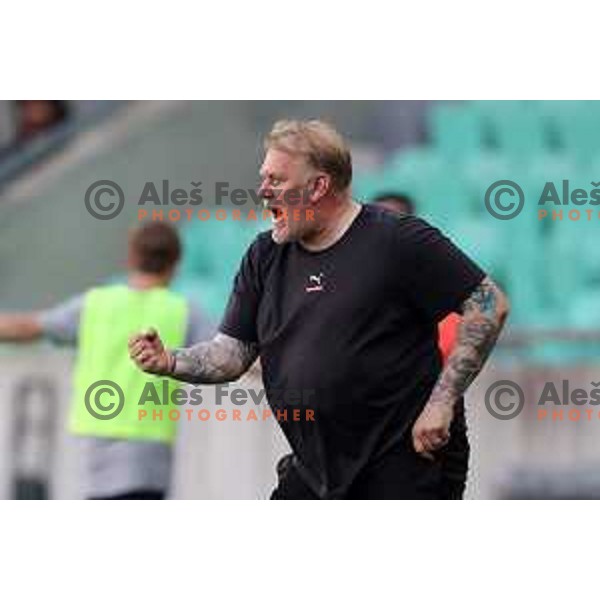 Robert Prosinecki, head coach of Olimpija during Prva Liga Telemach football match between Olimpija and Mura in SRC Stozice, Ljubljana, Slovenia on May 15, 2022