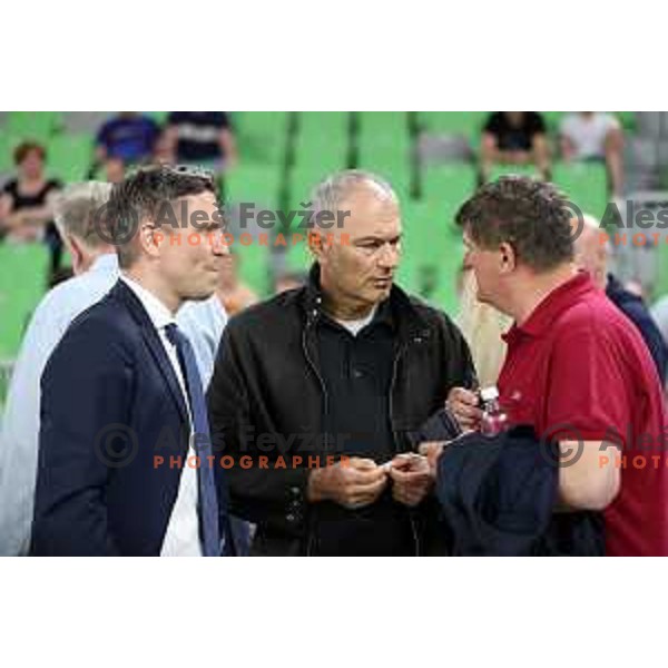 Emil Tedeschi during second semi-final match of ABA league between Cedevita Olimpija and Crvena Zvezda in Stozice, Arena, Ljubljana, Slovenia on May 16, 2022