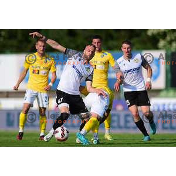 Andrej Kotnik in action during Prva Liga Telemach football match between Bravo and Koper in Ljubljana, Slovenia on May 22, 2022