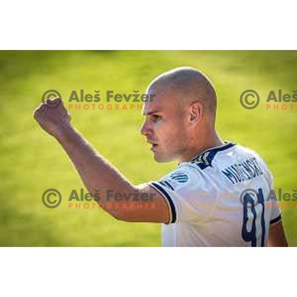 Ognjen Mudrinski celebrating during Prva liga Telemach football match between Mura and Maribor in Fazanerija, Murska Sobota, Slovenia on May 22, 2022. Photo: Jure Banfi/www.alesfevzer.com