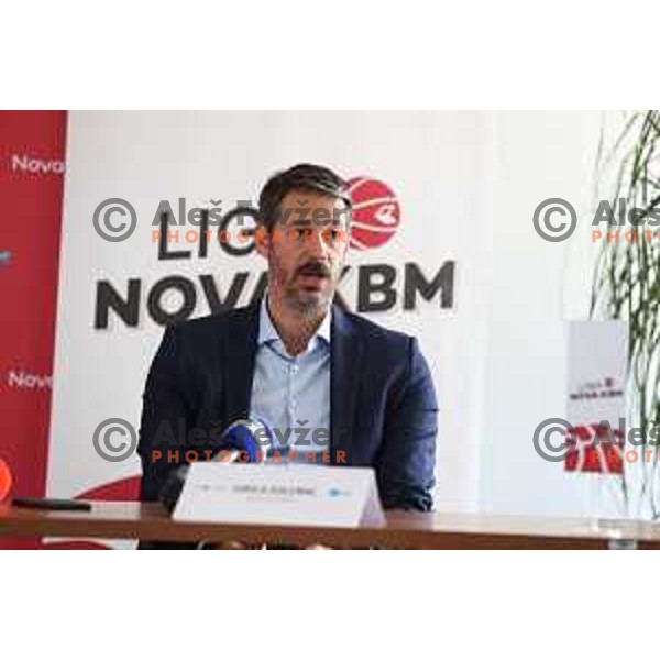 Jurica Golemac at KZS press conference before The Final of Nova KBM leauge in Ljubljana, Slovenia on May 24, 2022