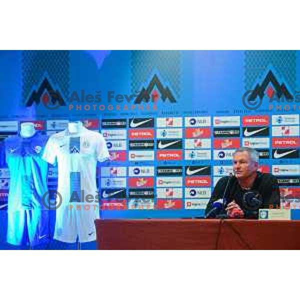 Matjaz Kek , head coach of Slovenia Football team during press conference in Ljubljana, Slovenia on May 26, 2022
