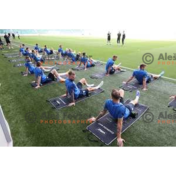 Slovenia Football team during practice session in SRC Stozice, Ljubljana, Slovenia on May 26, 2022