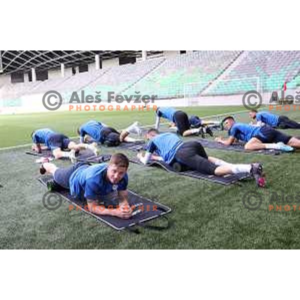 Miha Zajc of Slovenia Football team during practice session in SRC Stozice, Ljubljana, Slovenia on May 26, 2022