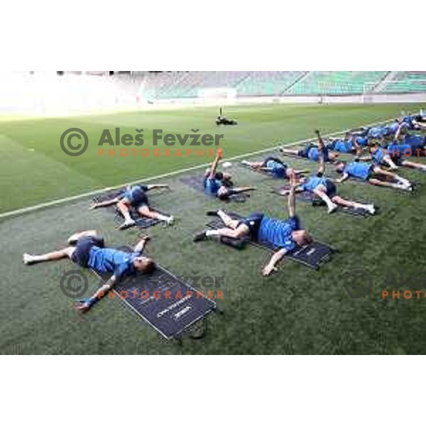 Slovenia Football team during practice session in SRC Stozice, Ljubljana, Slovenia on May 26, 2022