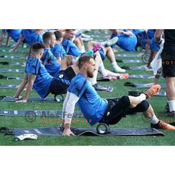 Jan Oblak of Slovenia Football team during practice session in SRC Stozice, Ljubljana, Slovenia on May 26, 2022
