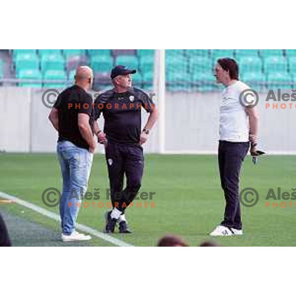 Matjaz Kek, head coach of Slovenia Football team during practice session in SRC Stozice, Ljubljana, Slovenia on May 26, 2022