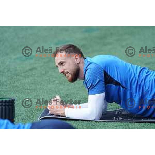 Jan Oblak of Slovenia Football team during practice session in SRC Stozice, Ljubljana, Slovenia on May 26, 2022