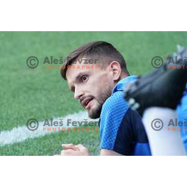 Petar Stojanovic of Slovenia Football team during practice session in SRC Stozice, Ljubljana, Slovenia on May 26, 2022