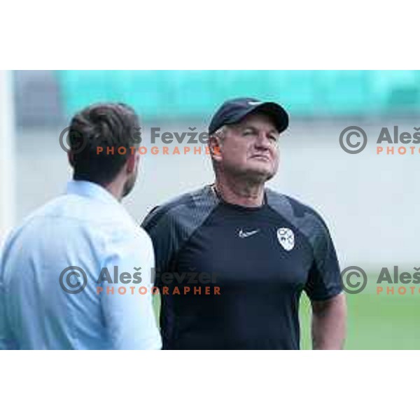 Matjaz Kek, head coach of Slovenia Football team during practice session in SRC Stozice, Ljubljana, Slovenia on May 26, 2022