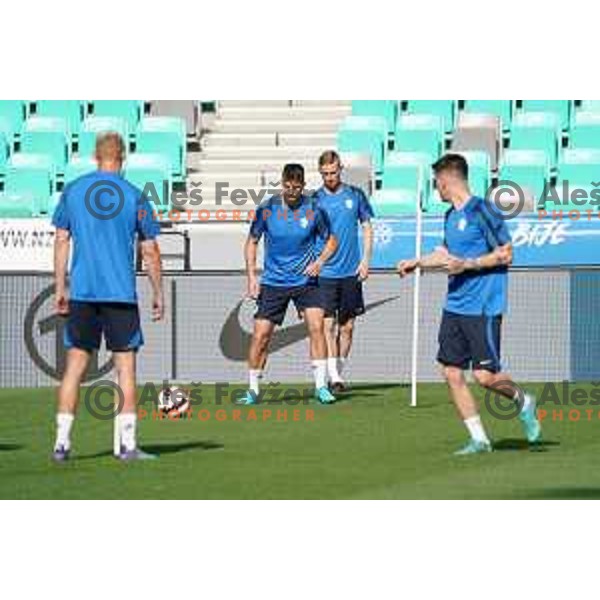 Slovenia Football team during practice session in SRC Stozice, Ljubljana, Slovenia on May 26, 2022
