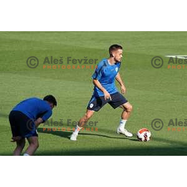 Tomi Horvat of Slovenia Football team during practice session in SRC Stozice, Ljubljana, Slovenia on May 26, 2022