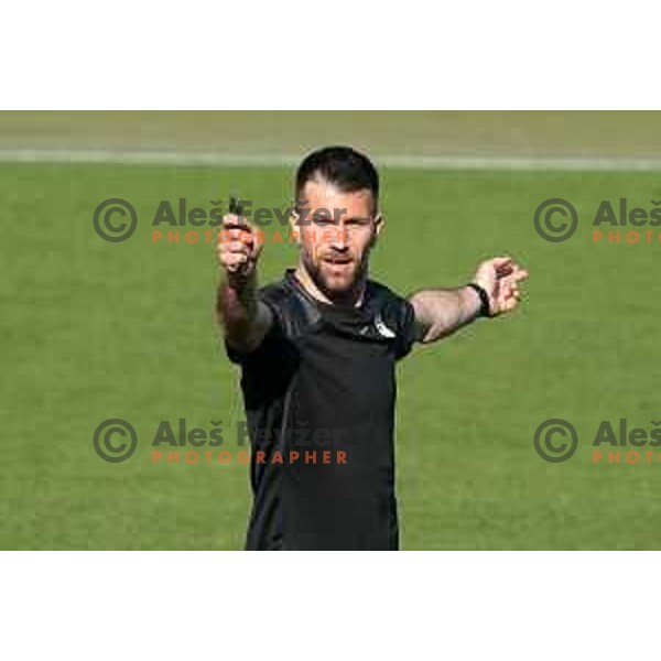 Bostjan Cesar, assistant coach of Slovenia Football team during practice session in SRC Stozice, Ljubljana, Slovenia on May 26, 2022