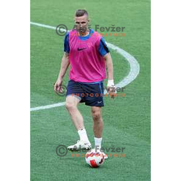 Jasmin Kurtic of Slovenia Football team during practice session in SRC Stozice, Ljubljana, Slovenia on May 26, 2022