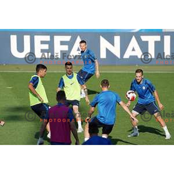 Tomi Horvat of Slovenia Football team during practice session in SRC Stozice, Ljubljana, Slovenia on May 26, 2022